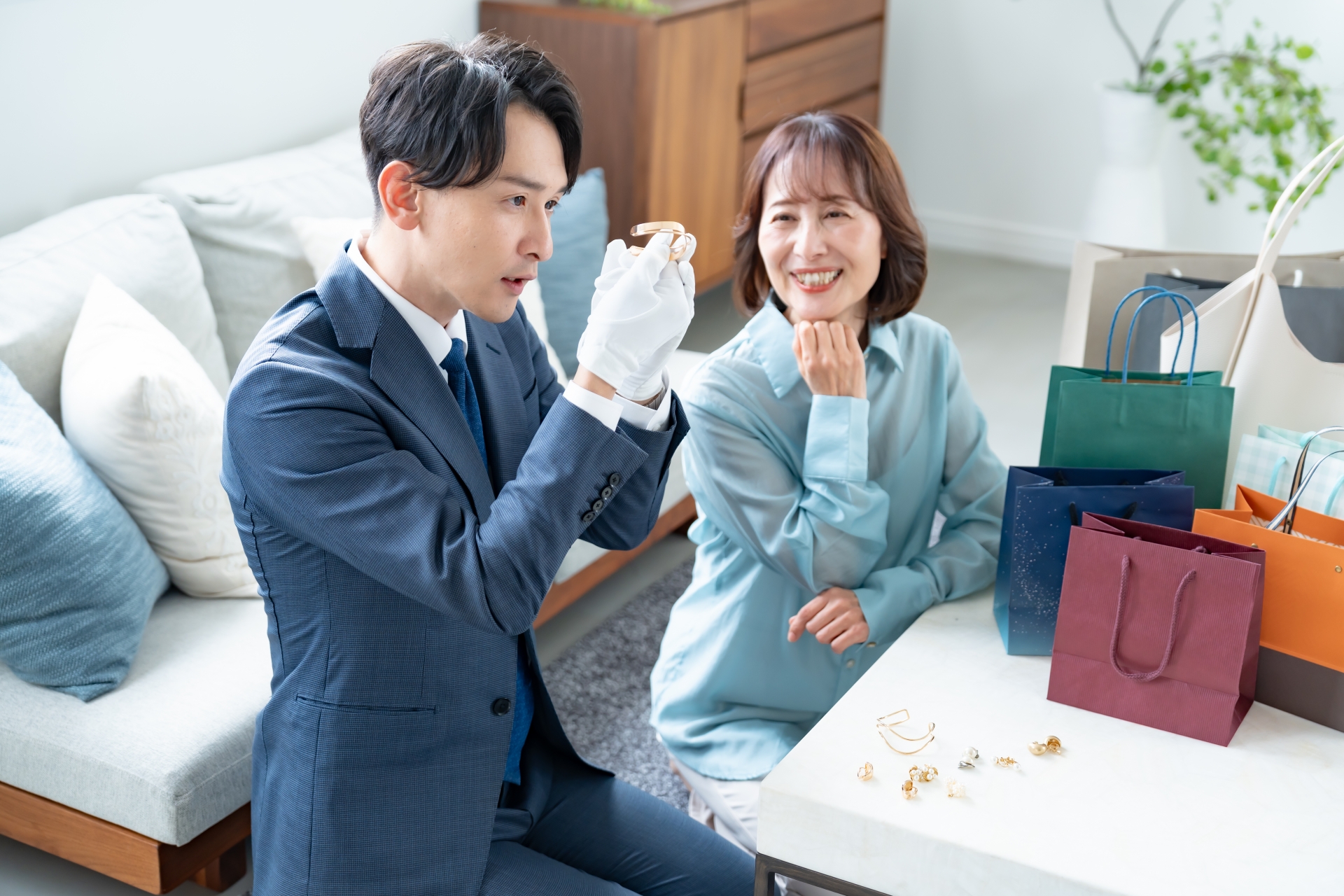 買取の様子